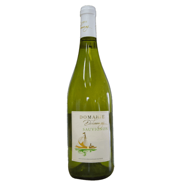 Sauvignon white wine bottle, Delaunay Domaine label.