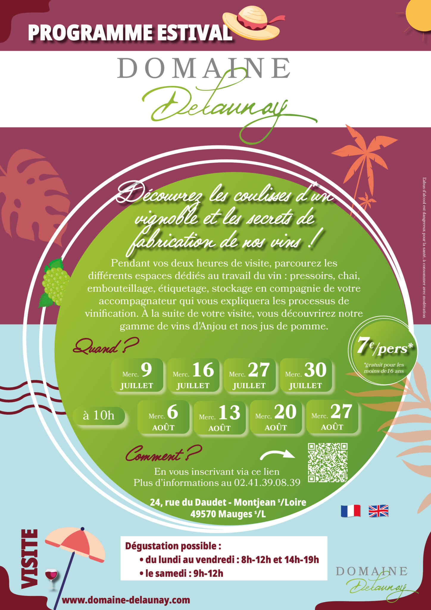 Visit and tasting - Summer program 2025