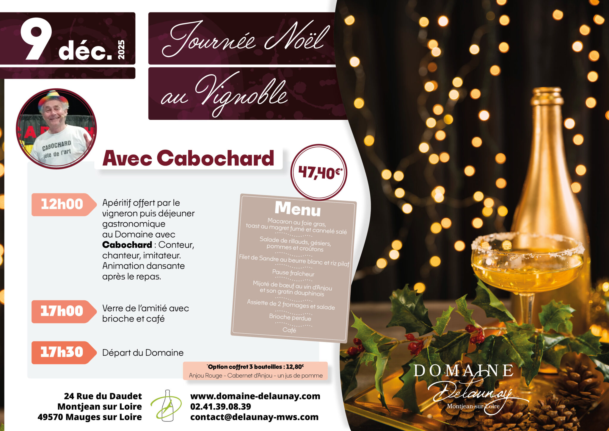 Protégé : Réservation Journée Noël avec Cabochard 9 décembre